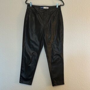 Old Navy Black Faux Leather Women’s Trousers